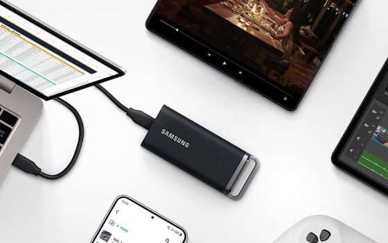 SSD Samsung Memorie T5 EVO da 8TB in grande sconto su Amazon: risparmio di 99€