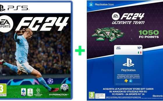 EA SPORTS FC 24 con Gift Card da 10€ per PS Store a soli 59€ su Amazon