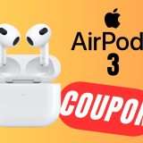 Le Apple AirPods 3 CROLLANO di prezzo grazie al COUPON eBay