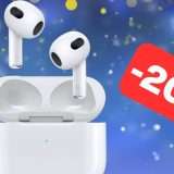 Apple AirPods di terza generazione in SUPER OFFERTA Amazon (-20%)