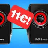 Casse per PC da 10W a soli 11 euro su Amazon