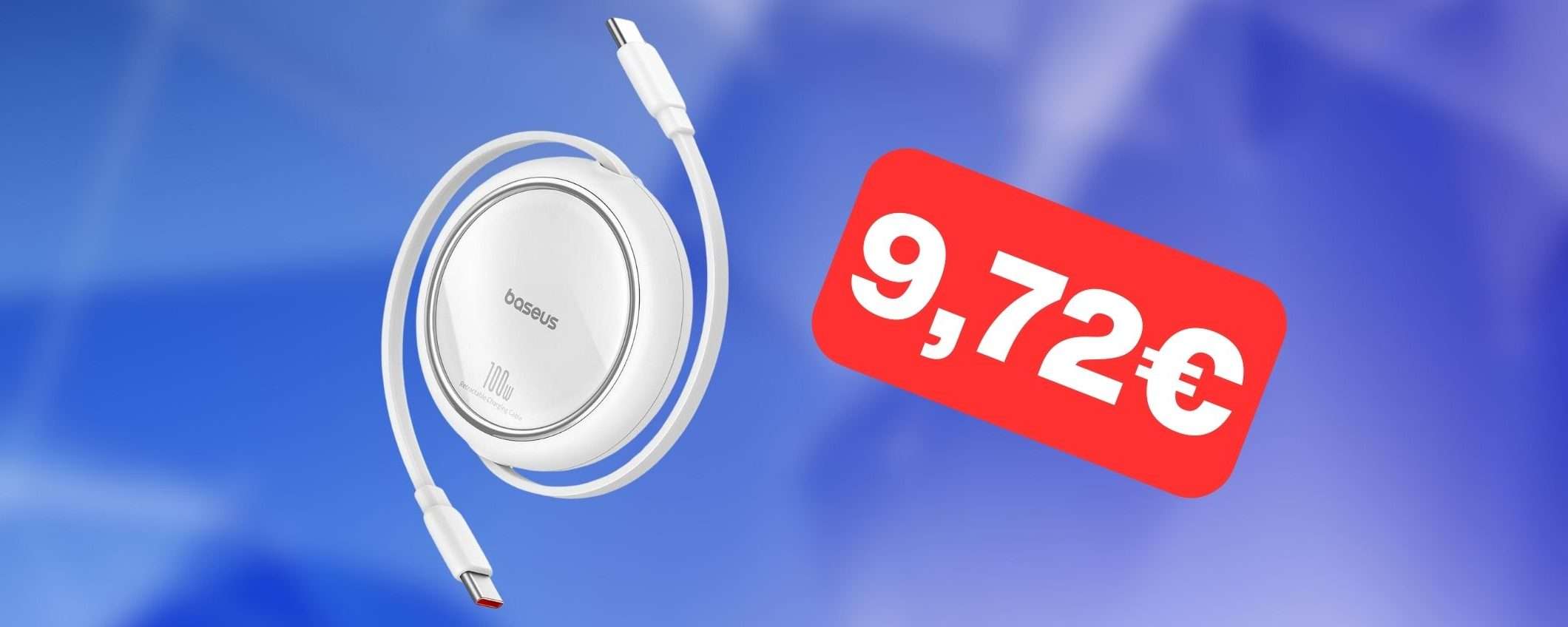 Cavo USB-C per ricarica ultraveloce in DOPPIA OFFERTA su Amazon