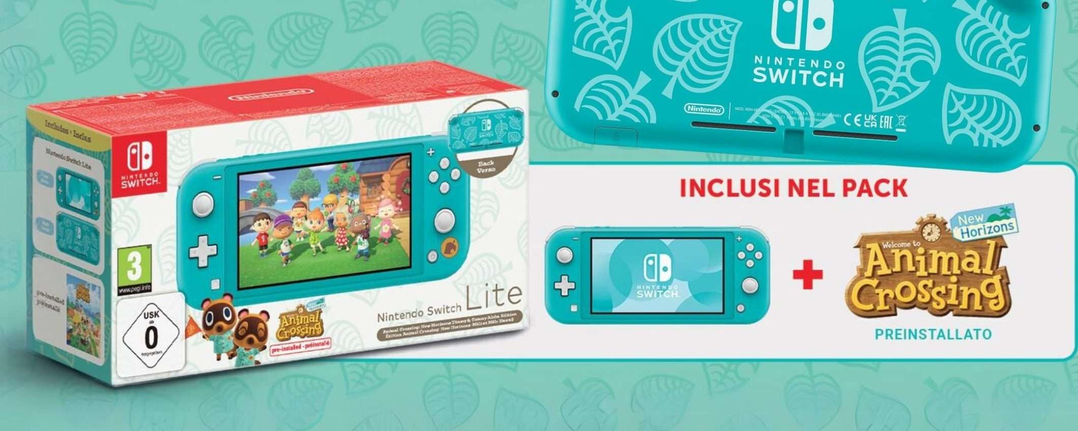 FAI PRESTO! Nintendo Switch Lite in edizione Animal Crossing è su Amazon!