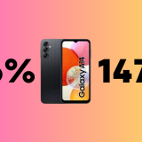 Samsung Galaxy A14 4G, a SOLI 147€ è un BEST-BUY