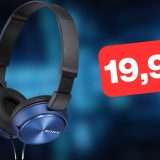 Ottime cuffie Sony a 19,90 euro: MEGA SCONTO su Amazon