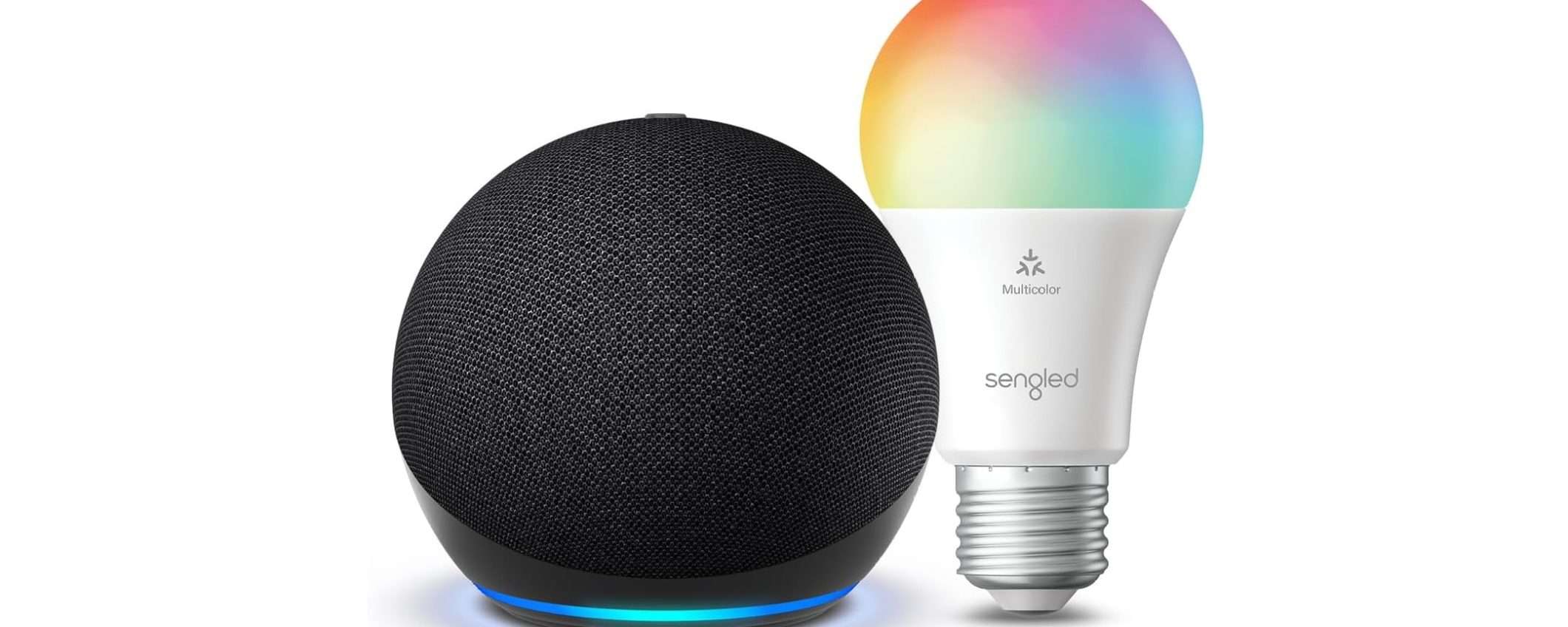 Acquista Echo Dot 5 e lampadina smart LED al MINIMO STORICO su Amazon