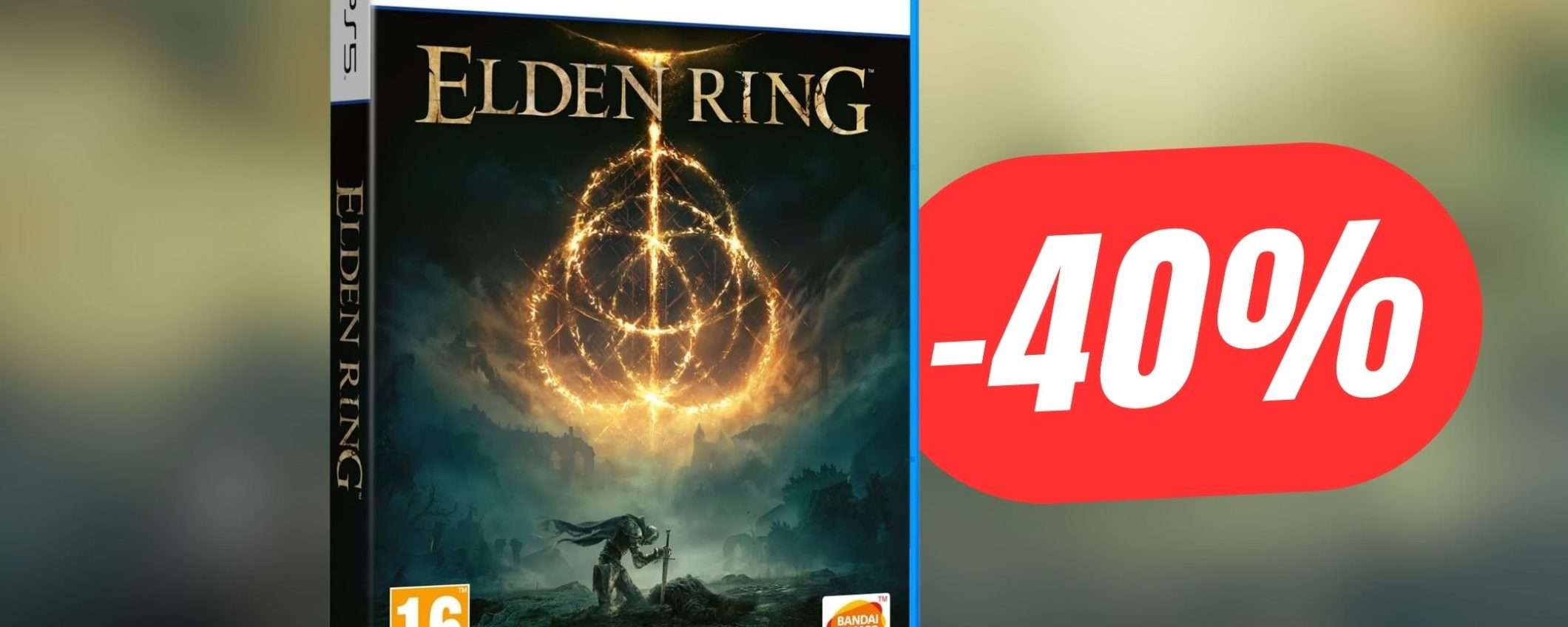 Elden Ring per PS5 è scontato del 40%!