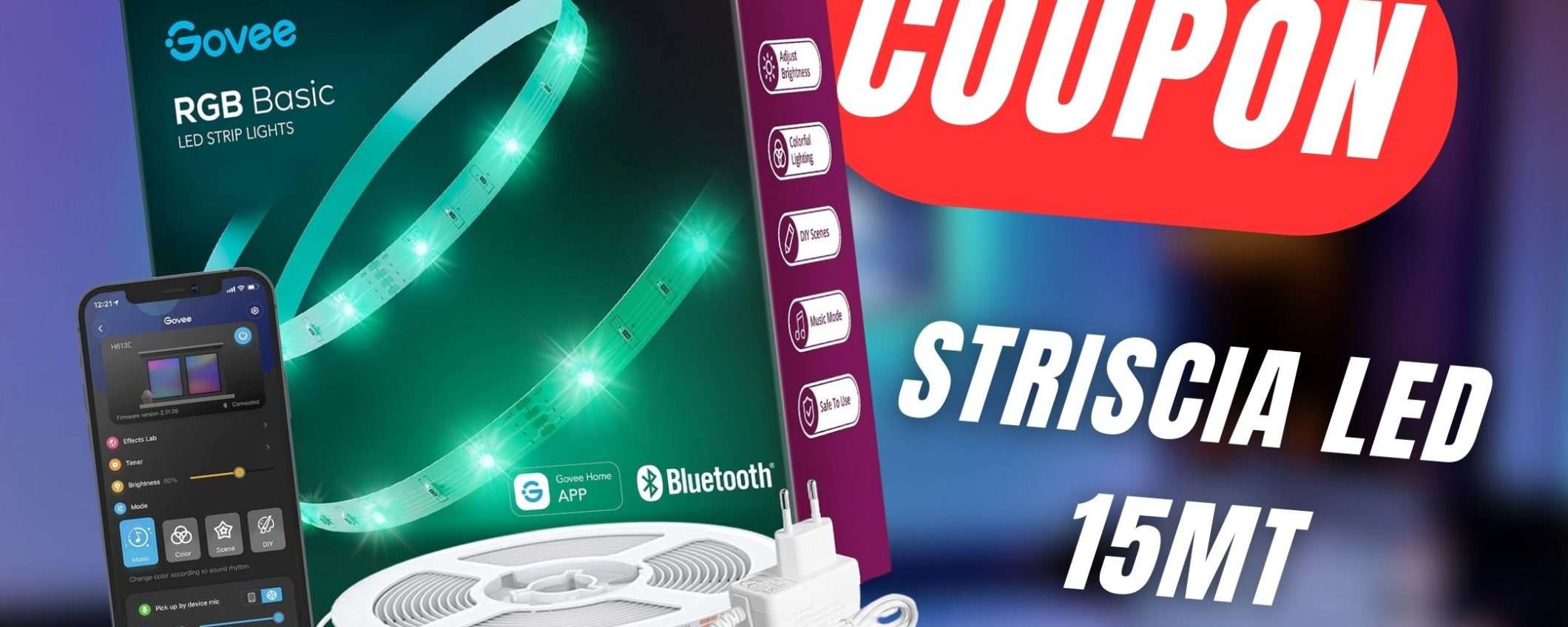 COUPON ESLCLUSIVO per questa Striscia LED RGB!