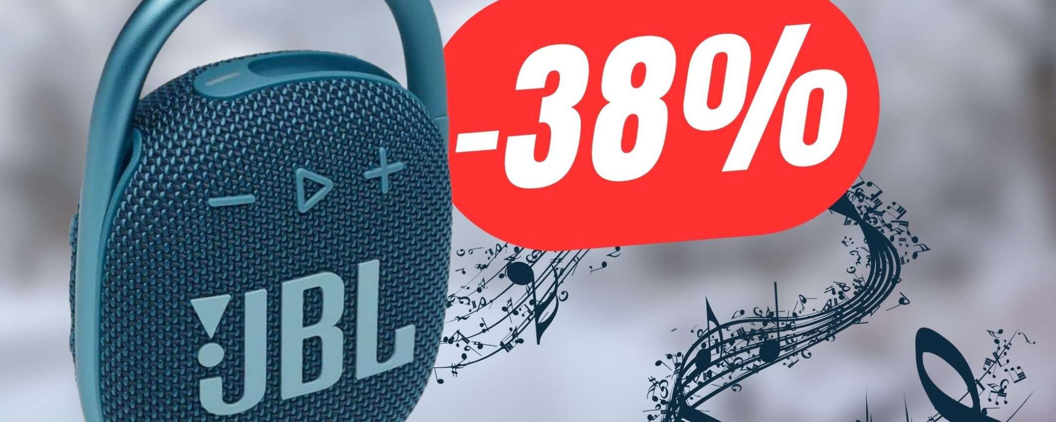 Lo Speaker Bluetooth di JBL è in sconto del 38%!
