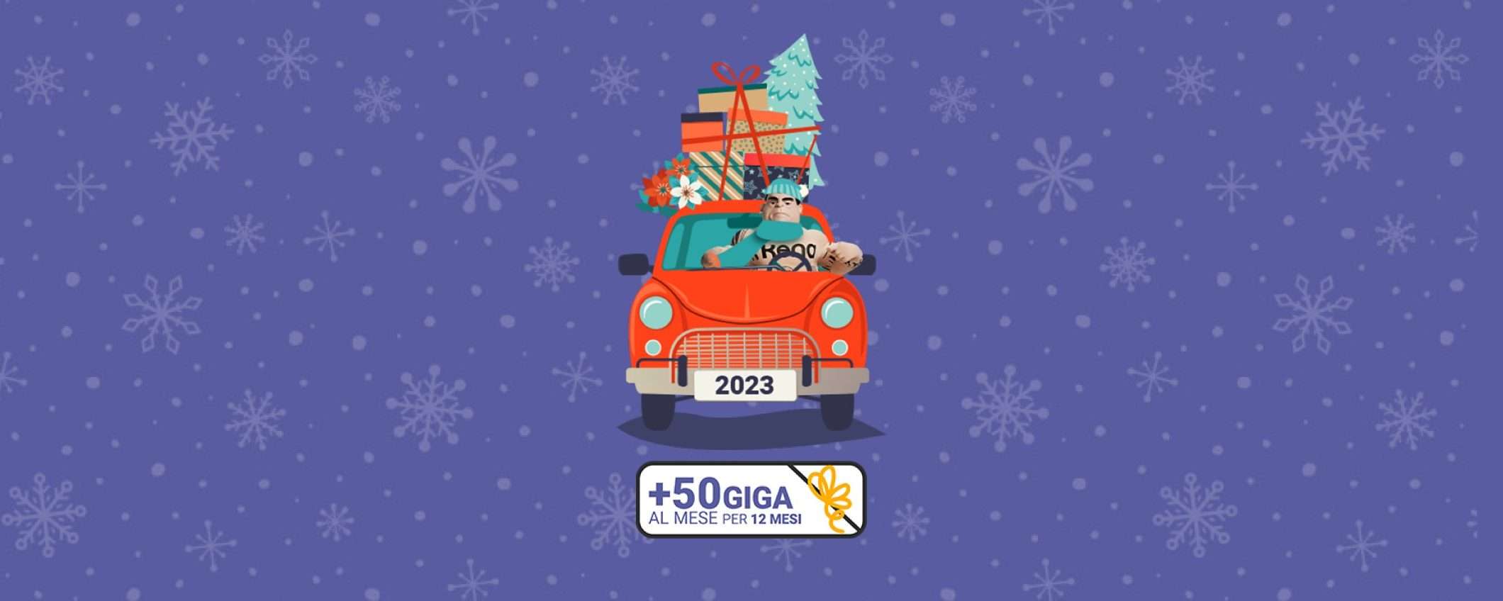 Kena Promo Natale: 50GB extra GRATIS per 12 mesi