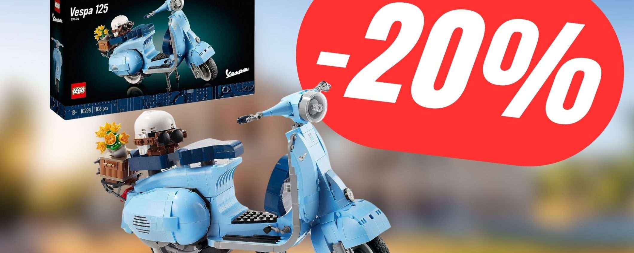 La Vespa LEGO è SCONTATA su Amazon!