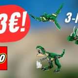 Il set LEGO Dinosauro 3 in 1 COSTA POCHISSIMO