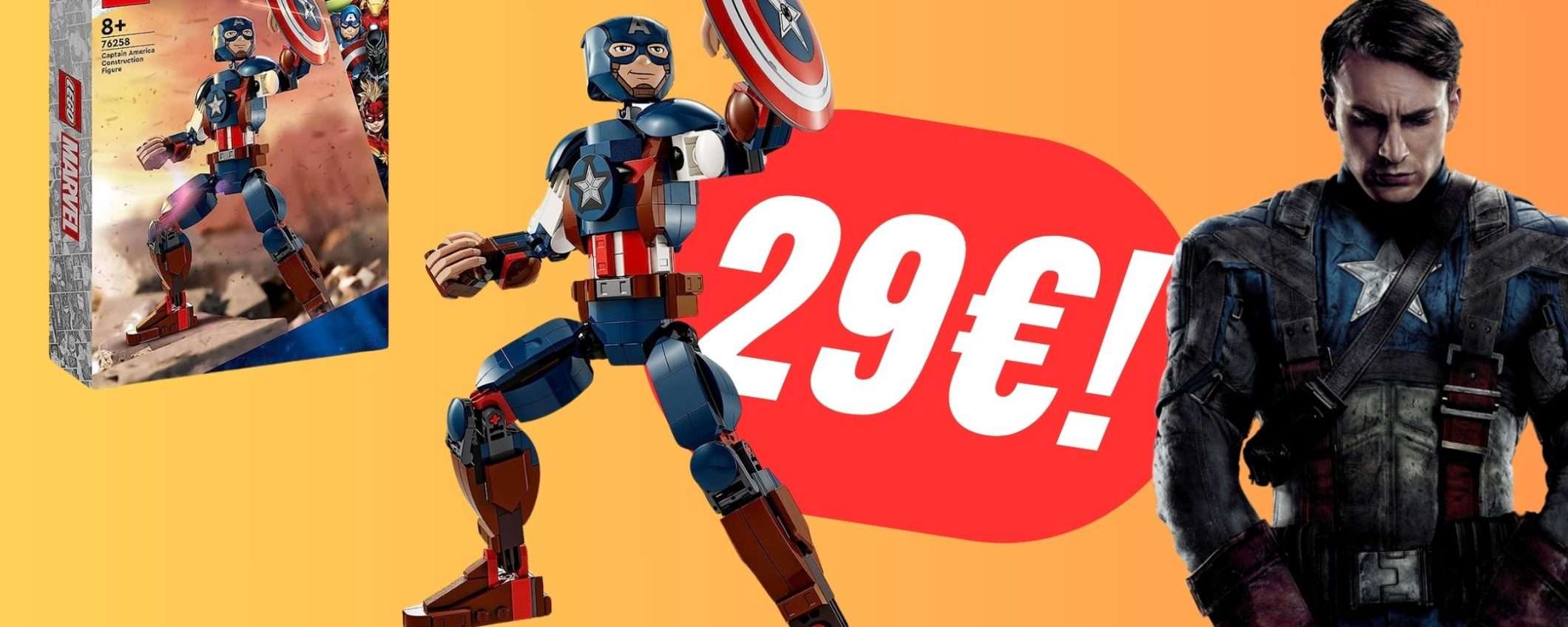 La Action Figure LEGO di Captain America è scontata del 21%!