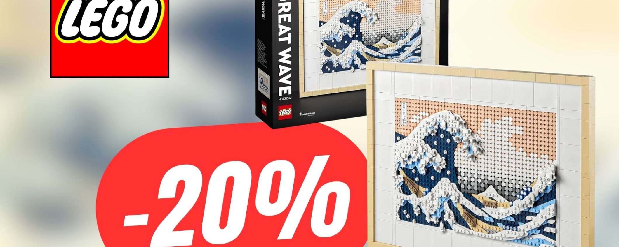 L'opera d'arte LEGO Hokusai è in sconto di 20€ su Amazon!
