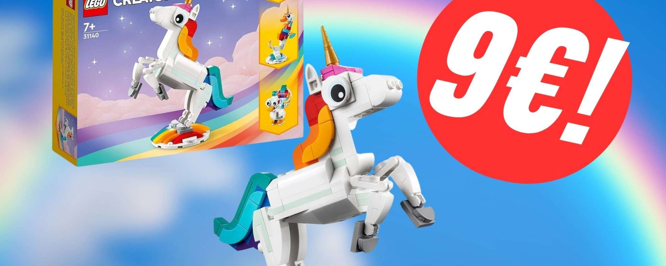 Il magnifico Unicorno LEGO costa solo 9€!