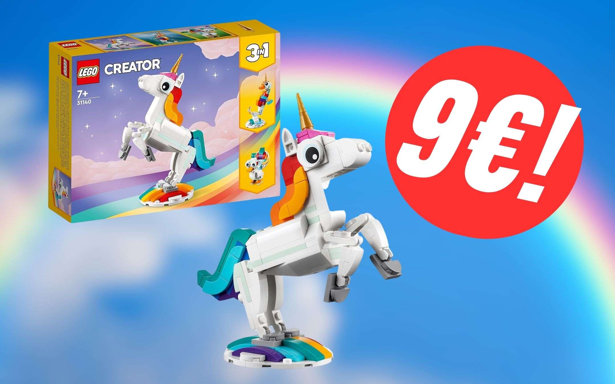 Il magnifico Unicorno LEGO costa solo 9€!