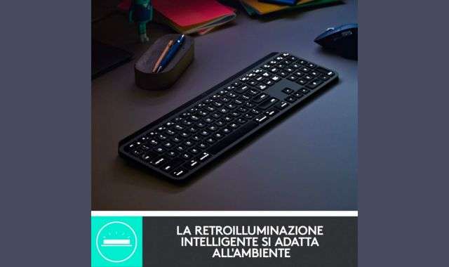 Logitech MX Keys retroilluminazione