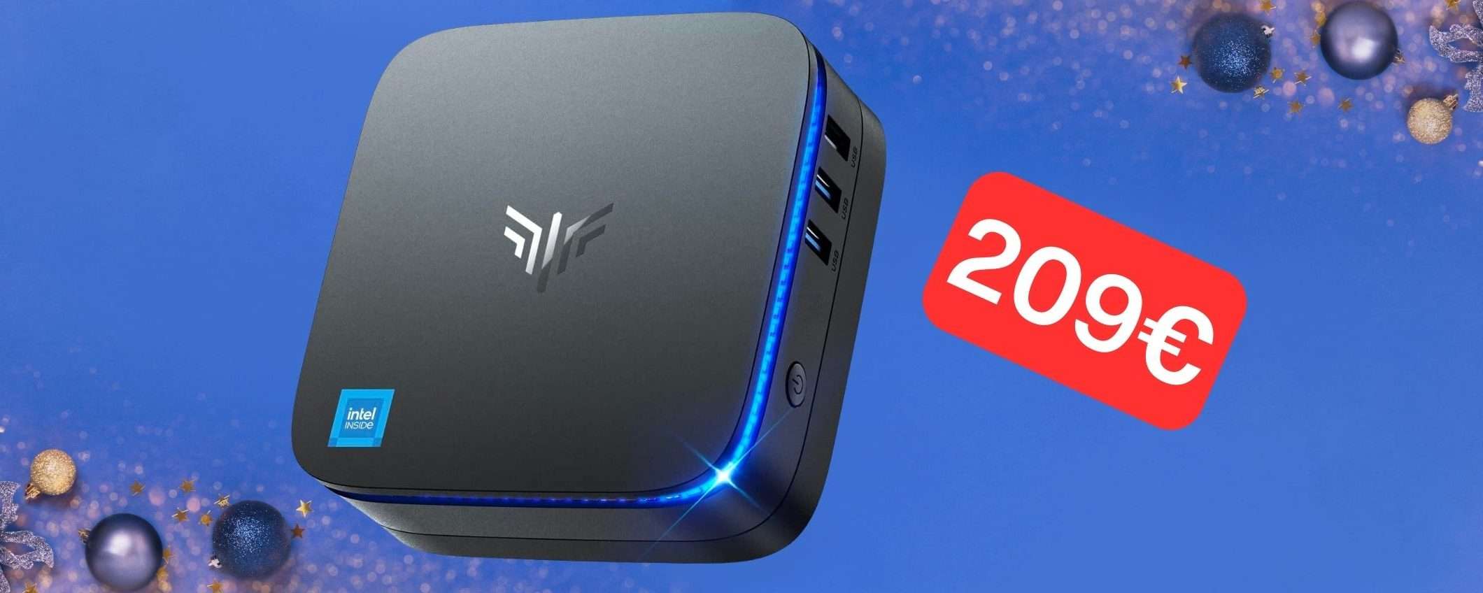 Offerte di Natale Amazon: Mini PC Windows (16GB+512GB) a 209€