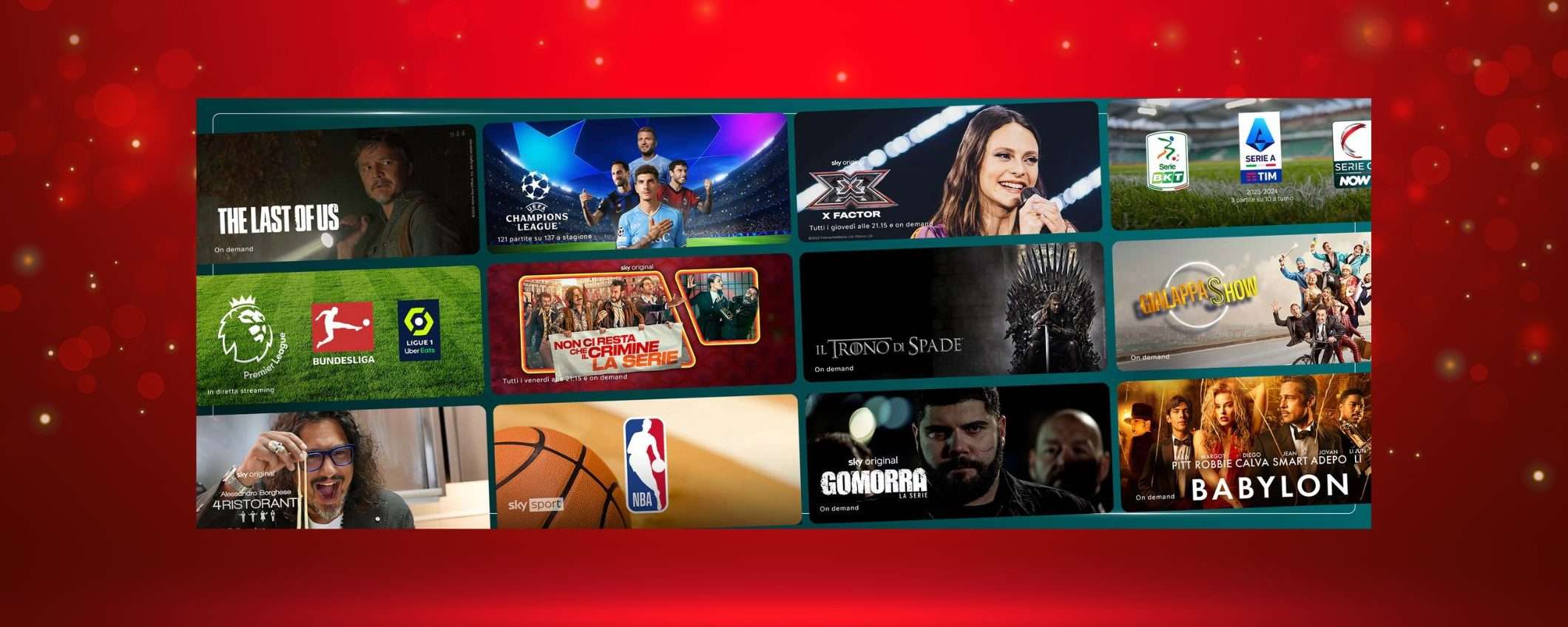 Regalati NOW TV per Natale: sport o intrattenimento a partire da 6,99€
