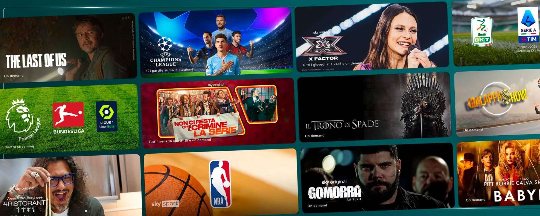 Per Natale scegli l'intrattenimento o lo sport di NOW TV