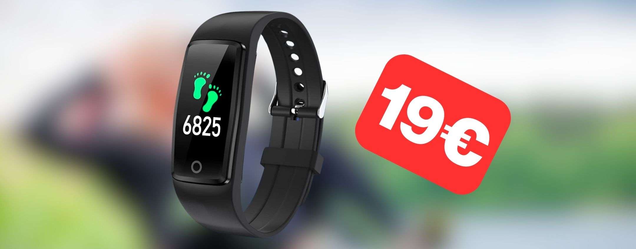 Orologio contapassi e contacalorie su Amazon ti bastano 19