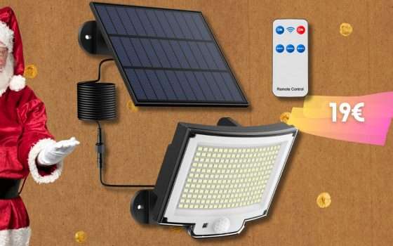 Magia Solare: Lampada da esterno con 3 modalità e SENSORE di movimento