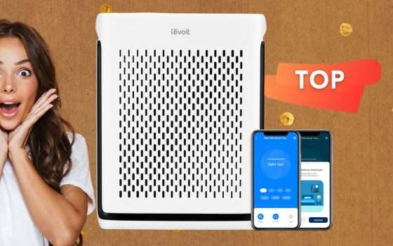 Purificatore aria per RESPIRARE bene, filtro HEPA e sensore integrato