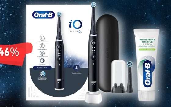 Sorridi sicuro: Oral-B iO6, spazzolino con custodia e dentifricio