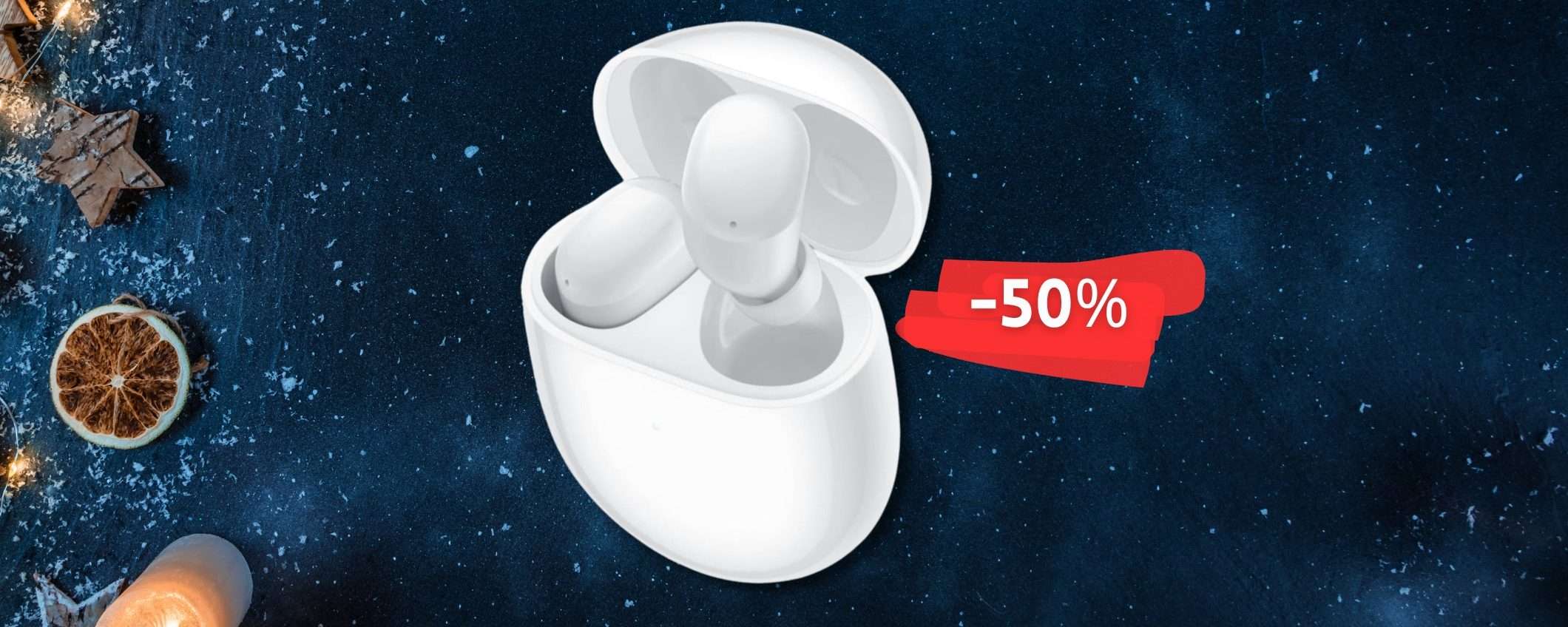 Bassi Potenti, ANC Avanzato: Xiaomi Redmi Buds 4 al 50% in meno