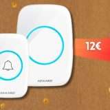 Campanello senza fili con PORTATA 300m, lo installi in 2 secondi (12€)