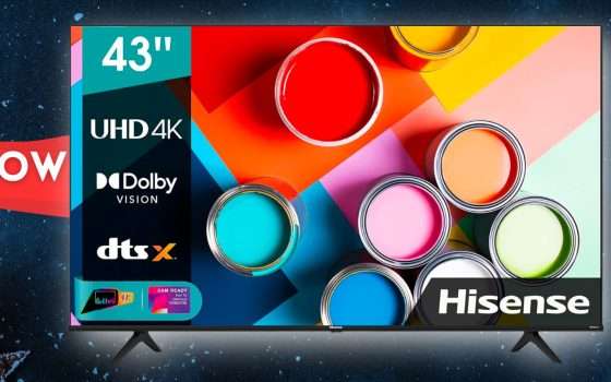 Comandi vocali e immagini uniche: smart TV Hisense 43