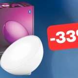Elegante lampada Philips Hue in OTTIMA OFFERTA su Amazon (-33%)