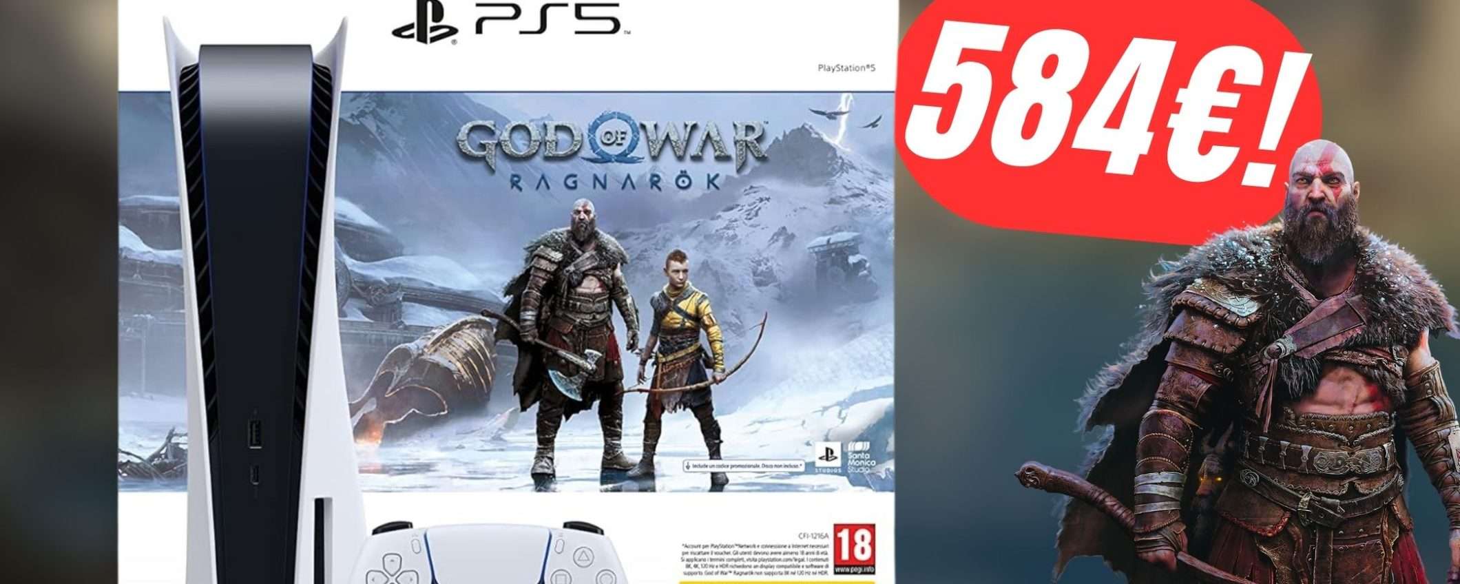 Risparmia sul bundle PlayStation 5 + God of War Ragnarök con questo SCONTO