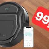 Robot aspirapolvere potente e silenzioso a 99,99€ su Amazon (-57%)