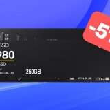 SSD Samsung NVMe PCIe 250GB a prezzo REGALO su Amazon (-51%)