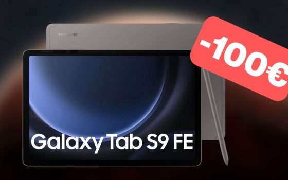 Samsung Galaxy Tab S9 FE con ben 100 euro di SCONTO su Amazon