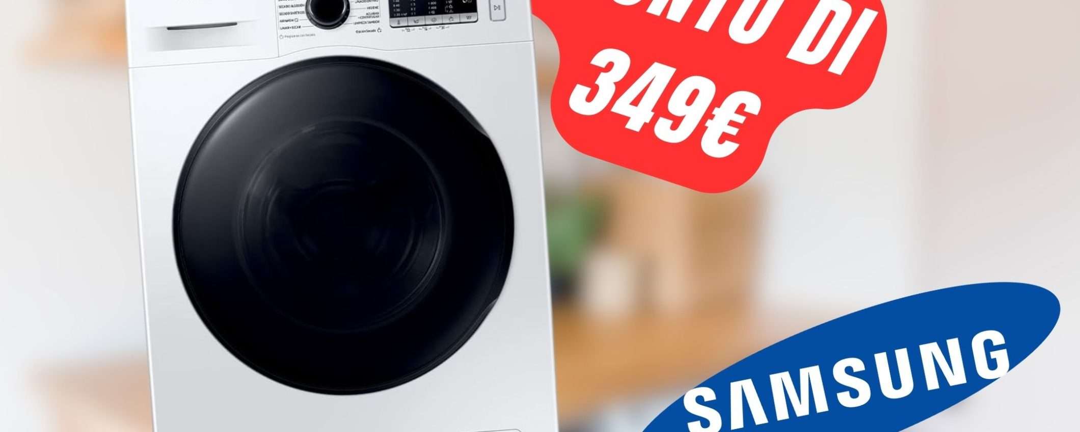 La Lavasciuga Samsung è scontata di 349€ su Amazon!