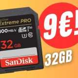 PREZZO BASSISSIMO per la Memoria SD da 32GB di SanDisk!