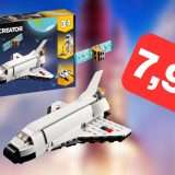Set LEGO Space Shuttle 3 in 1 a soli 7,99 euro in offerta Amazon