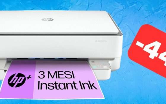 Stampante HP multifunzione: OTTIMO SCONTO su Amazon (-44%)