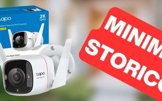 Telecamera WiFi da esterno in offerta su Amazon: minimo storico