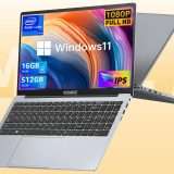Portatile 15,6 pollici con CPU Intel, 16/512GB: solo 299€