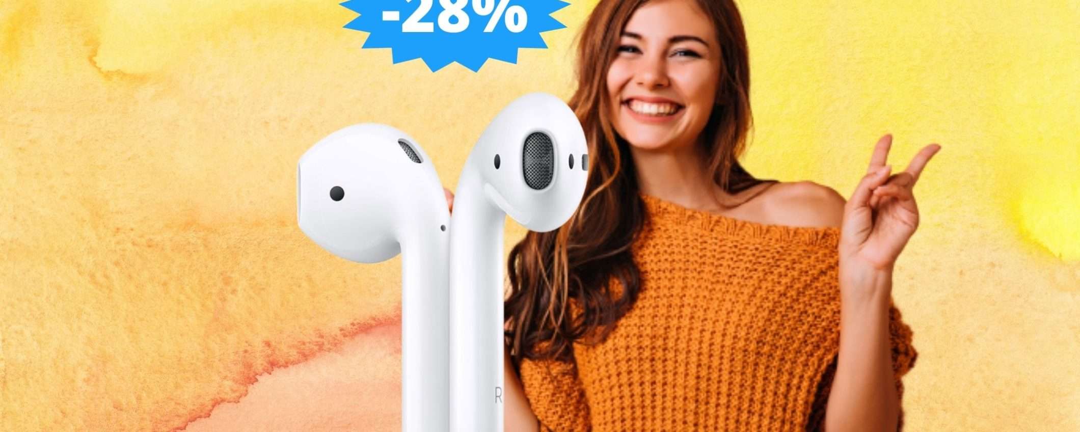 Apple AirPods: SCONTO imperdibile del 28% su Amazon