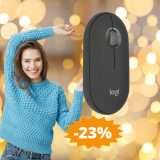 Logitech Pebble 2 M350s: OCCASIONE unica su Amazon (-23%)