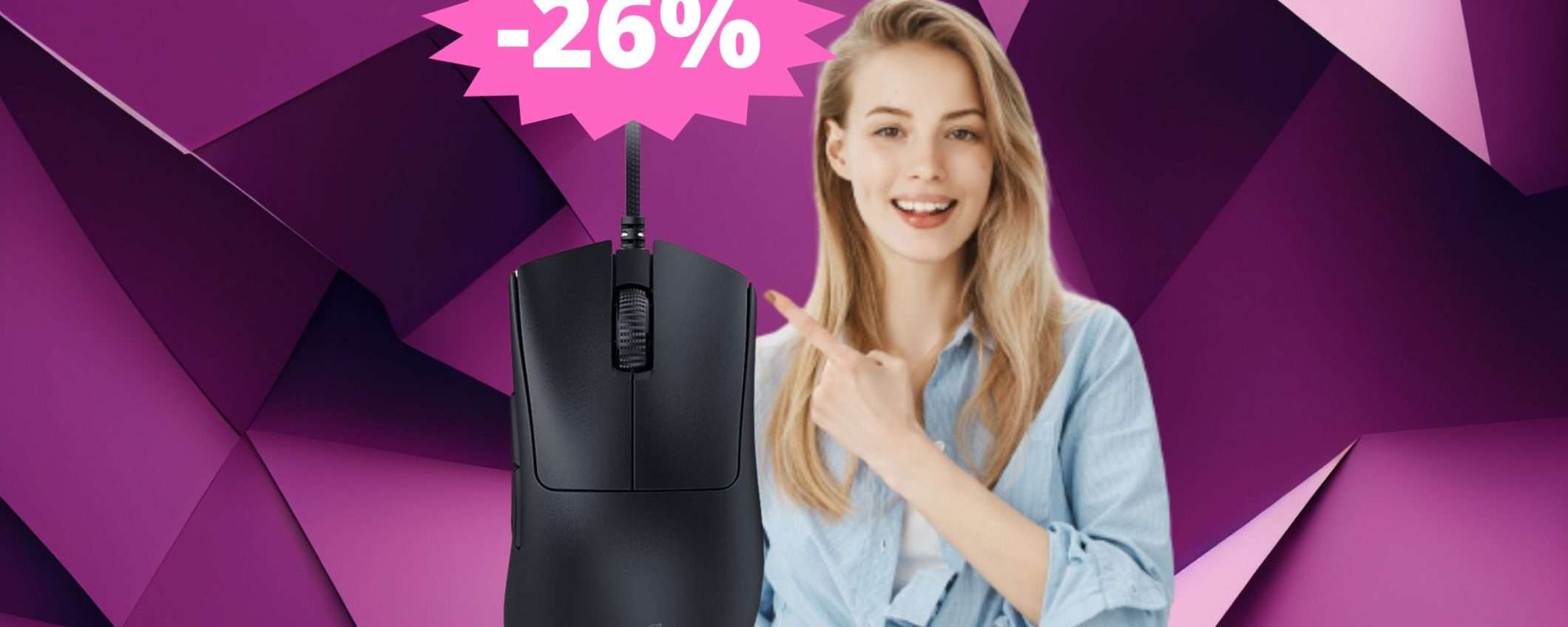 Razer DeathAdder V3: eccellenza in MEGA sconto del 26%