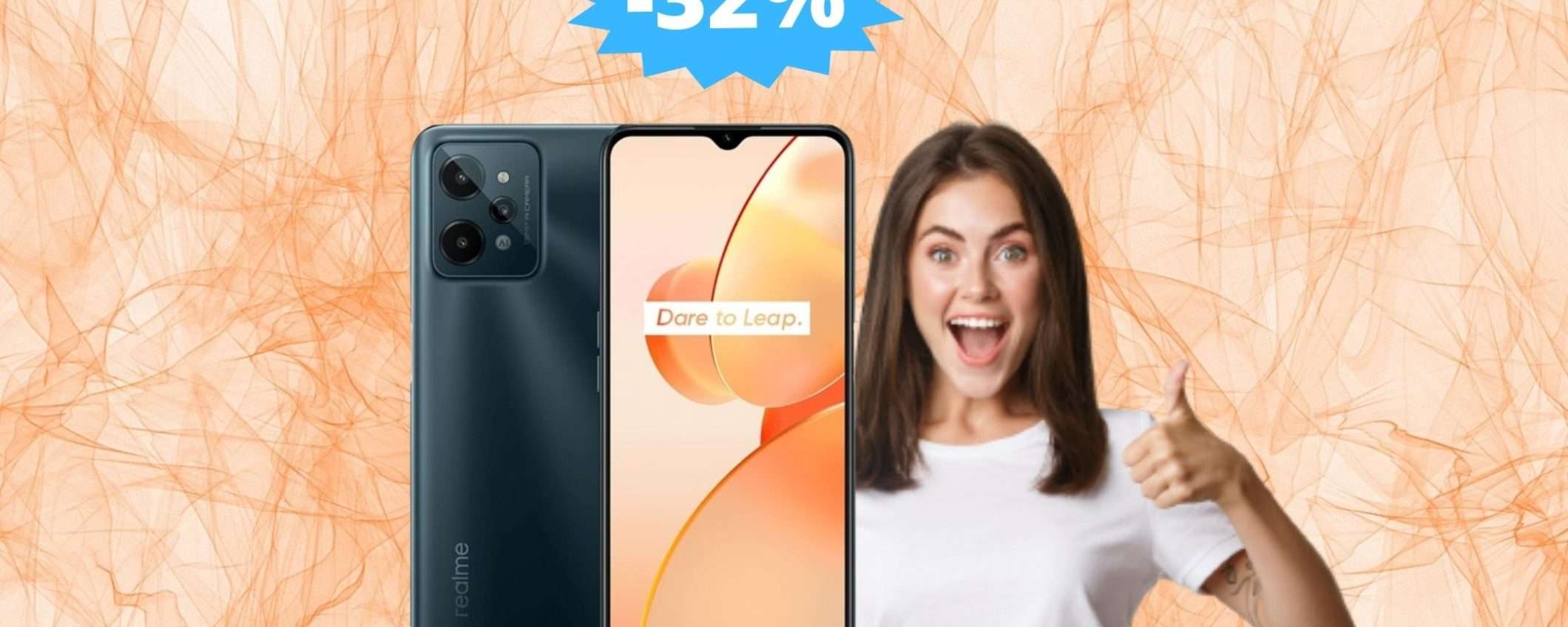 Realme C31: SUPER sconto del 32% su Amazon