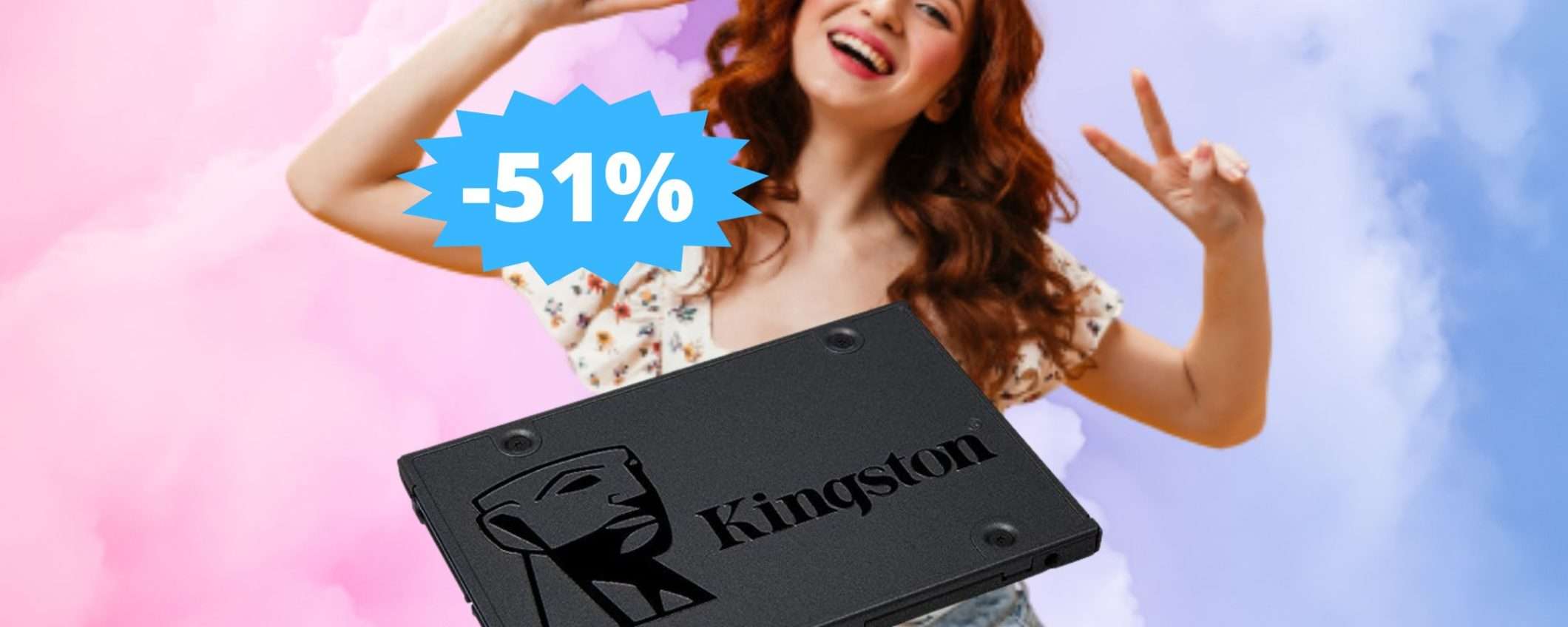 SSD Kingston A400: un AFFARE imperdibile (-51%)