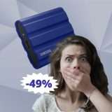 SSD Samsung Memorie T7: AFFARE imperdibile su Amazon (-49%)