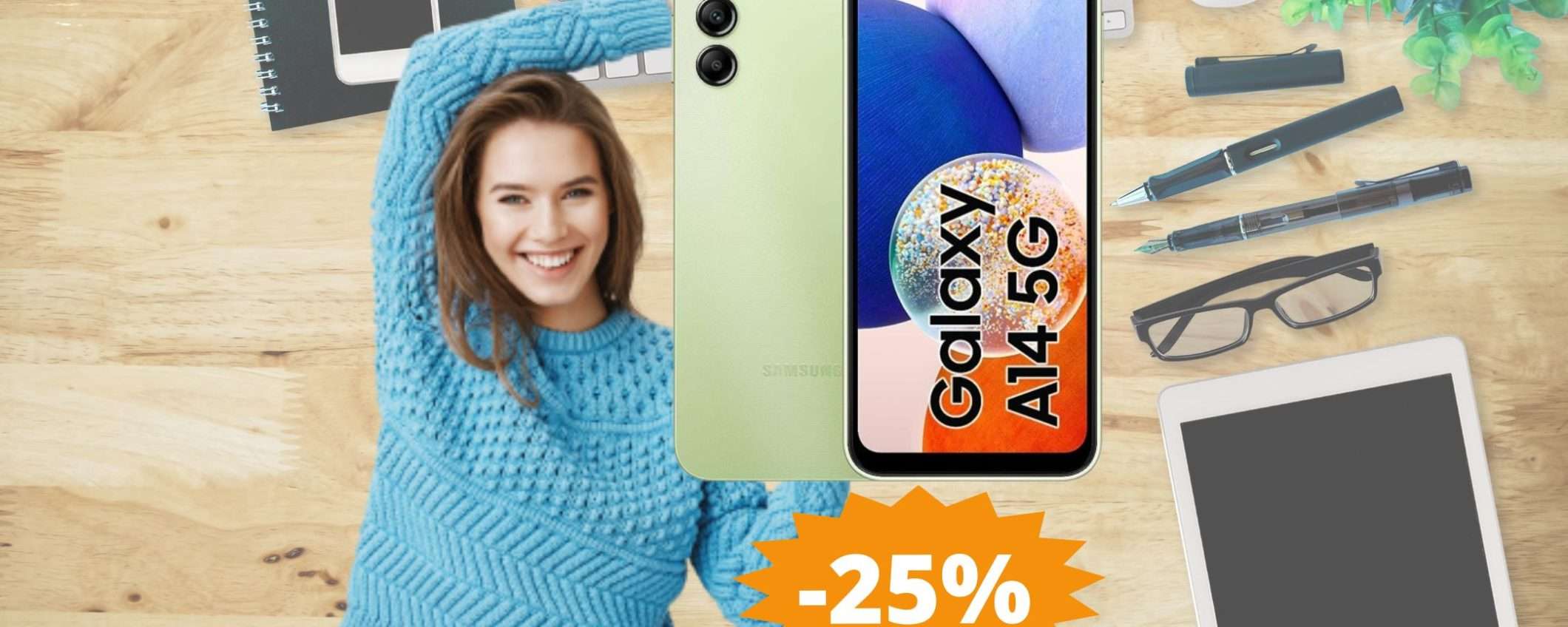 Samsung Galaxy A14: essenziale, ma AFFIDABILE (-25%)