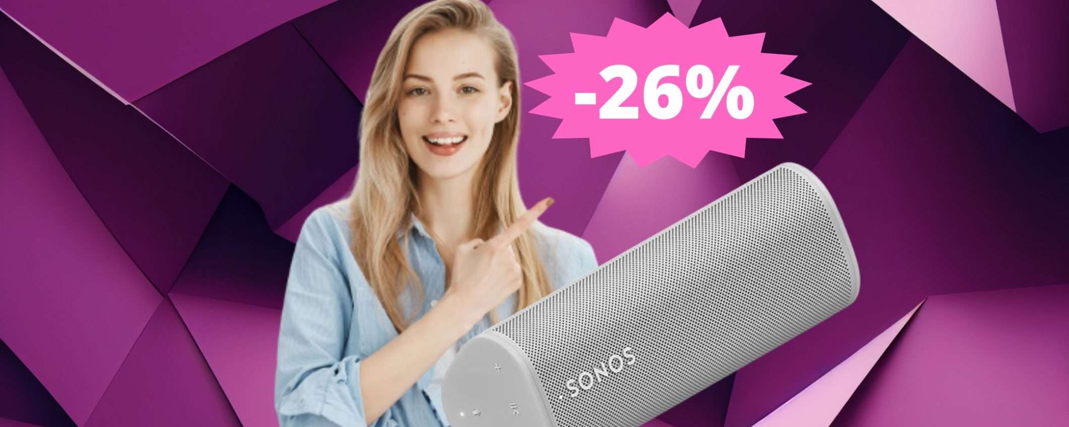 Speaker Sonos Roam: IMABATTIBILE a questo prezzo (-26%)